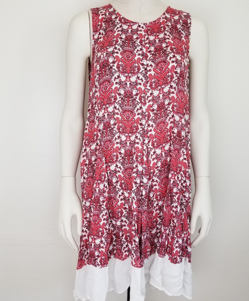 En Creme Red Summer Dress